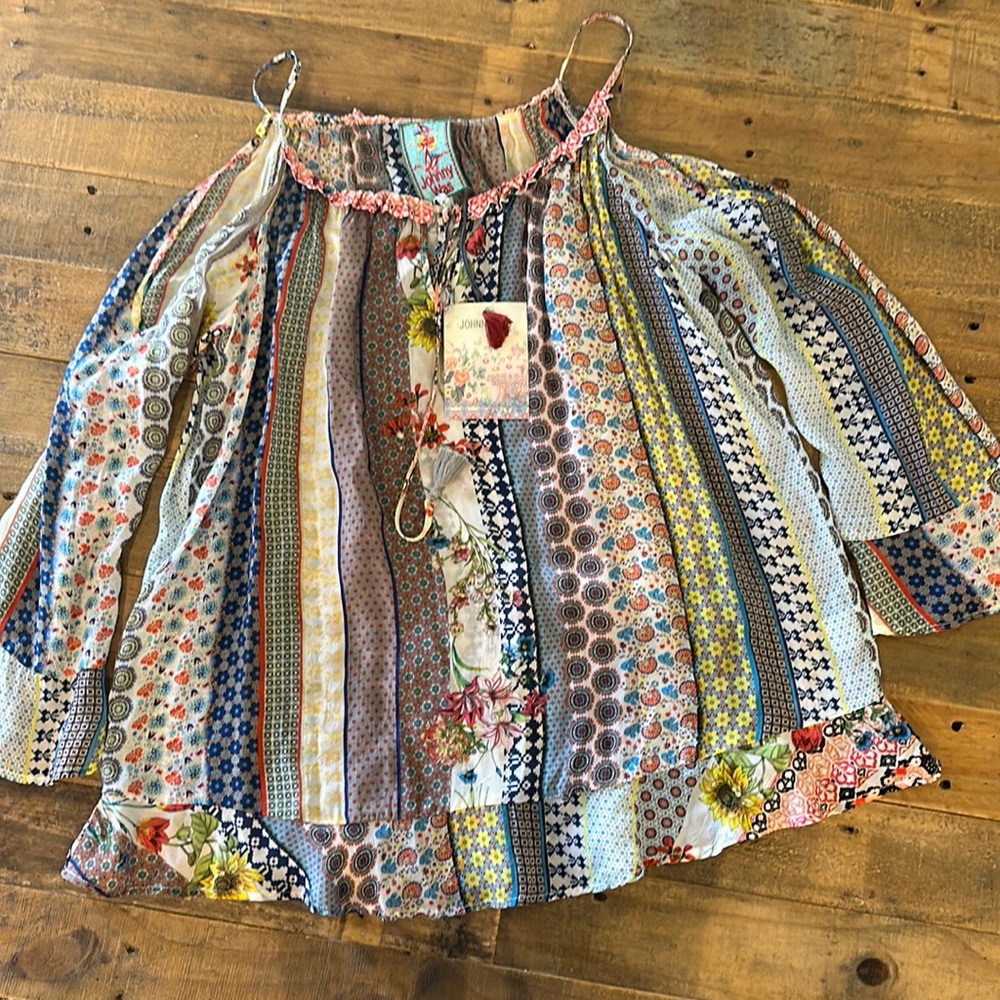 Johnny Was cold shoulder top